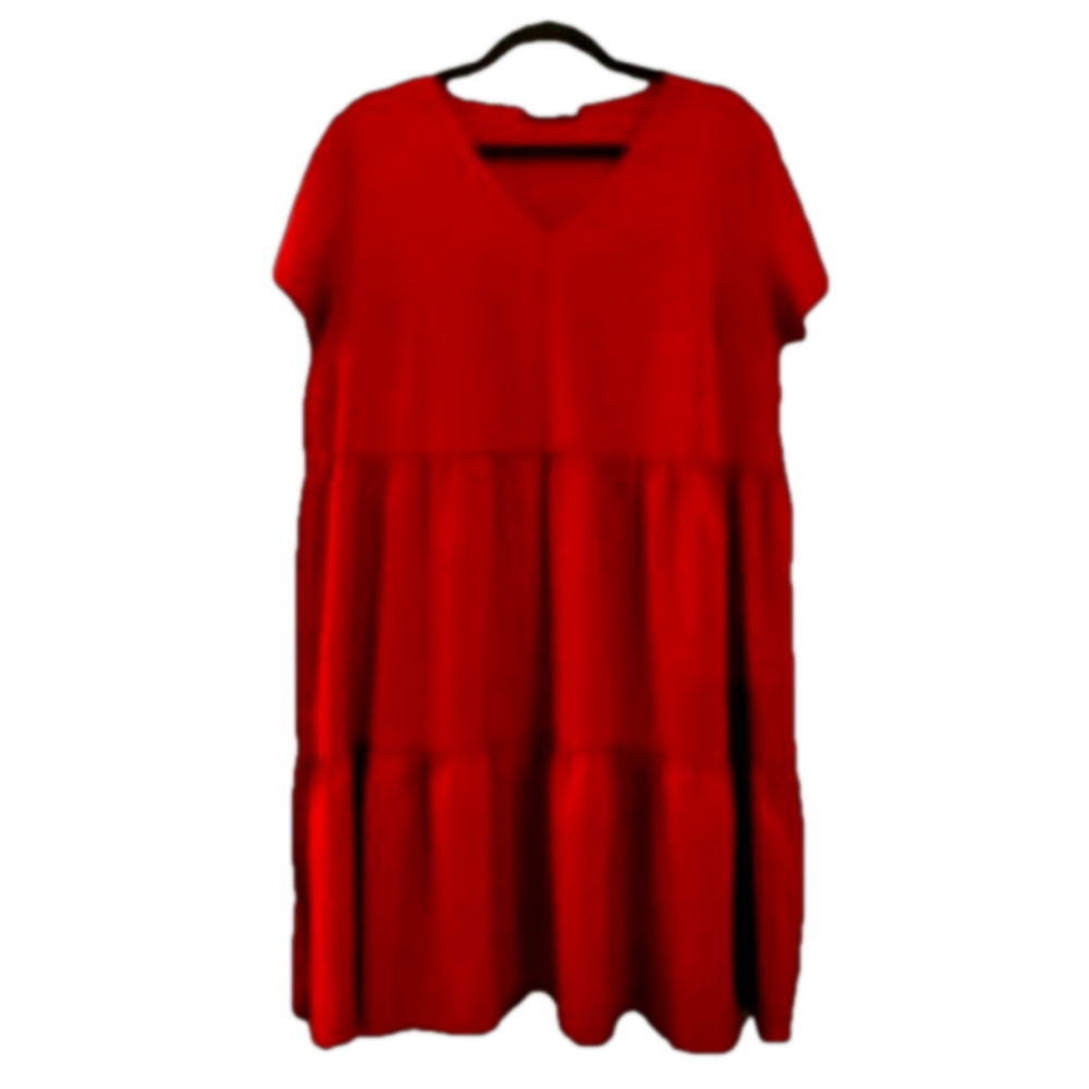 3/$30 Women's Shein Red Babydoll Dress, size 0XL